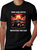 This Kid Loves Monster Trucks Tee
