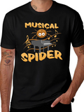 Musical Spider T-Shirt - Funny Graphic Tee