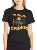 Musical Spider T-Shirt - Funny Graphic Tee