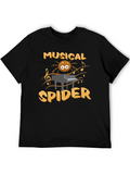 Musical Spider T-Shirt - Funny Graphic Tee