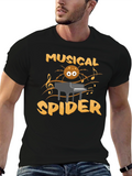 Musical Spider T-Shirt - Funny Graphic Tee