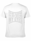 Funny Resting My Eyes Black T-Shirt