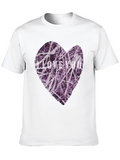 I Love You Heart Graphic Black T-Shirt