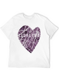I Love You Heart Graphic Black T-Shirt