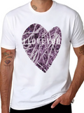 I Love You Heart Graphic Black T-Shirt