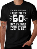 Funny 60th Birthday T-Shirt - Survived to 60