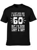 Funny 60th Birthday T-Shirt - Survived to 60