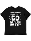 Funny 60th Birthday T-Shirt - Survived to 60