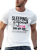 Sleeping Is Good T-Shirt Funny Sleep Tee