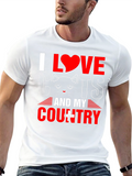 I Love Cats and My Country T-Shirt
