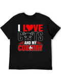 I Love Cats and My Country T-Shirt