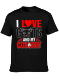 I Love Cats and My Country T-Shirt