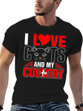 I Love Cats and My Country T-Shirt