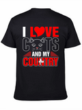 I Love Cats and My Country T-Shirt