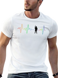Rainbow Heartbeat Soldier Graphic Tee