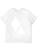 Geometric Graphic Tee - Black Casual Shirt