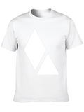 Geometric Graphic Tee - Black Casual Shirt