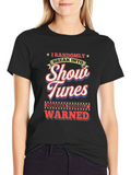 Show Tunes Warning Graphic Tee