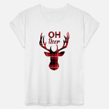 Oh Deer Christmas plaid Xmas Festive Wear