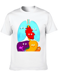 Cartoon Anatomy Organs Graphic T-Shirt