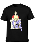 Roman Emperor Graphic Tee - Black