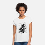 Old School Motorcyclist Motorbike