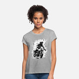 Old School Motorcyclist Motorbike