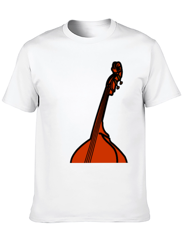 Bass Guitar Graphic Black T-Shirt