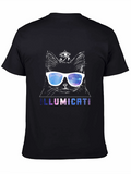Illumicati Cat T-Shirt - Galaxy Eye Sunglasses
