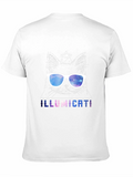 Illumicati Cat T-Shirt - Galaxy Eye Sunglasses