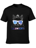 Illumicati Cat T-Shirt - Galaxy Eye Sunglasses