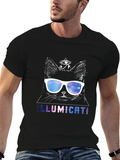 Illumicati Cat T-Shirt - Galaxy Eye Sunglasses