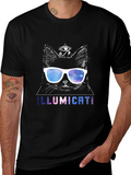 Illumicati Cat T-Shirt - Galaxy Eye Sunglasses