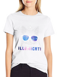 Illumicati Cat T-Shirt - Galaxy Eye Sunglasses