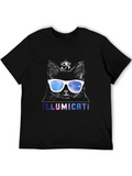 Illumicati Cat T-Shirt - Galaxy Eye Sunglasses