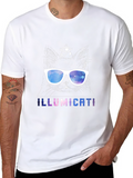 Illumicati Cat T-Shirt - Galaxy Eye Sunglasses