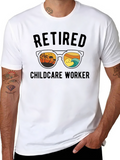 Retired Childcare Worker Graphic T-Shirt