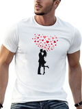 Romantic Heart Couple Graphic Tee