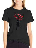 Romantic Heart Couple Graphic Tee