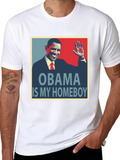 Obama Is My Homeboy Graphic T-Shirt
