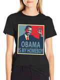 Obama Is My Homeboy Graphic T-Shirt