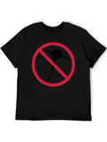 Novelty Black T-Shirt - No Mallet Symbol