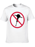 Novelty Black T-Shirt - No Mallet Symbol