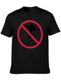 Novelty Black T-Shirt - No Mallet Symbol