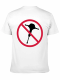 Novelty Black T-Shirt - No Mallet Symbol