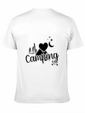 Camping Lover Graphic Tee Black