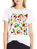 Abstract Geometric Art Tee - Modern Design