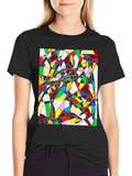 Abstract Geometric Art Tee - Modern Design