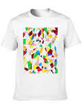 Abstract Geometric Art Tee - Modern Design