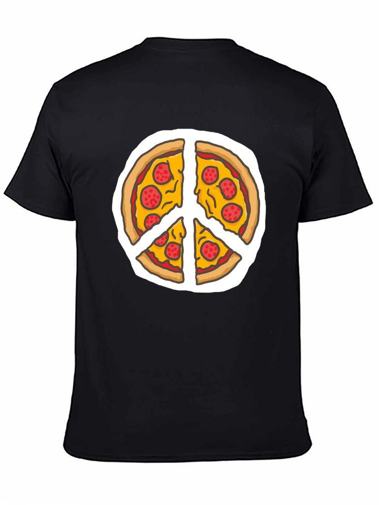 Pizza Peace Sign T-Shirt - Funny Foodie Tee